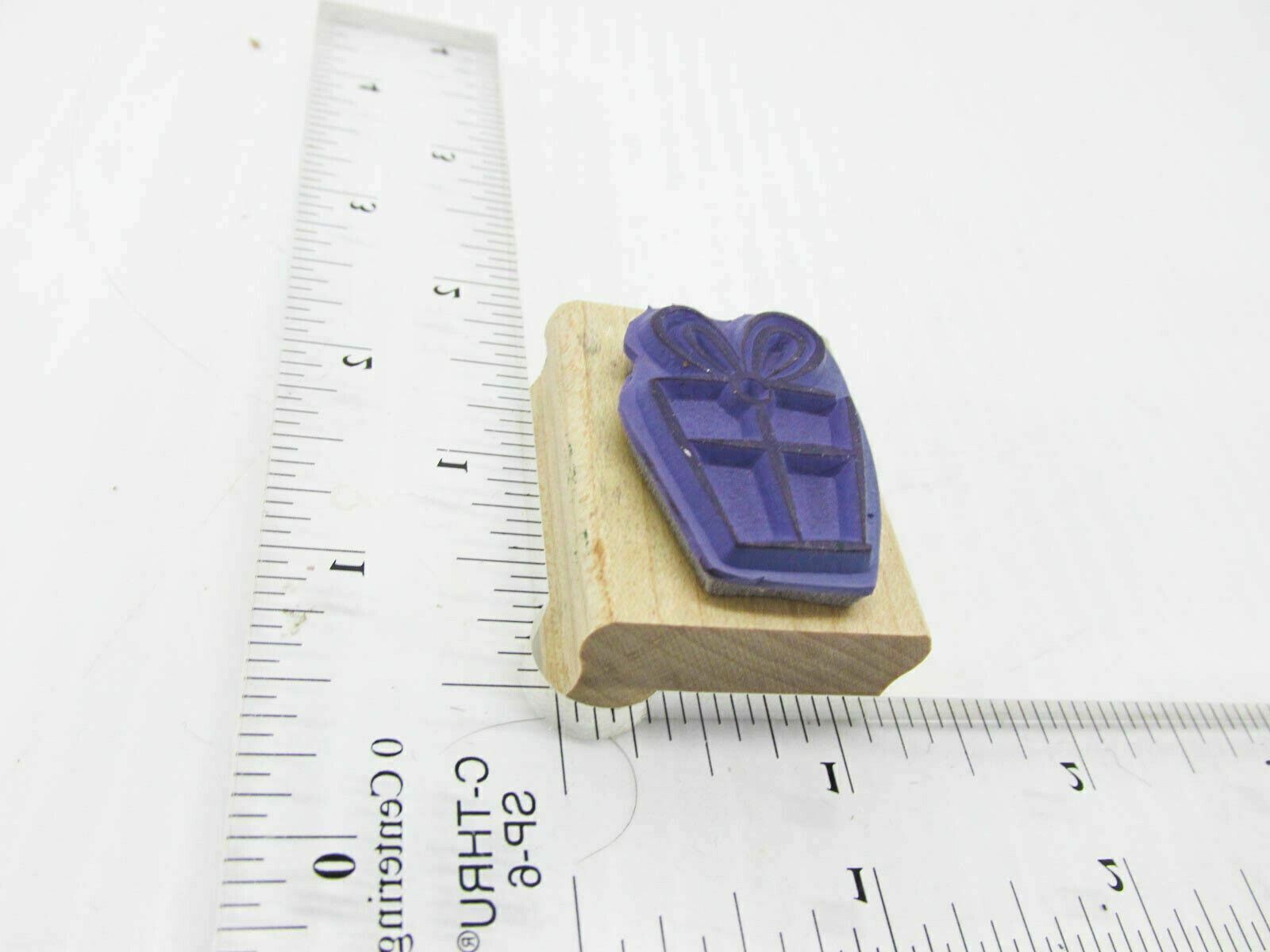 A Present Is Another Gift Wrapped Box Rubber Stamp - Stamp Set B424