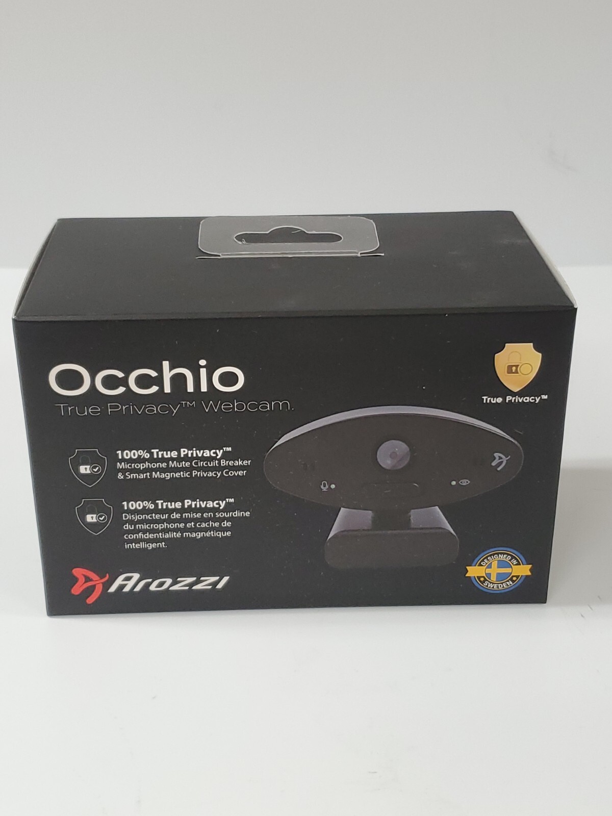 Arozzi Occhio True Privacy Webcam  Magnetic Privacy Cover Dual Mic Full HD NEW