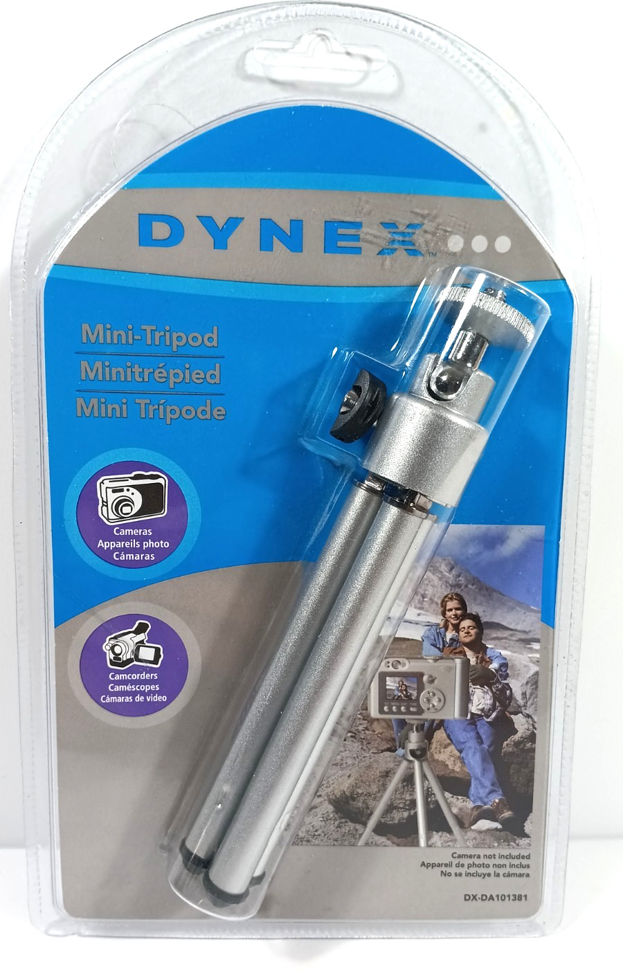 Dynex DX-DA101381 Mini Tripod For Cameras Camcorders NEW