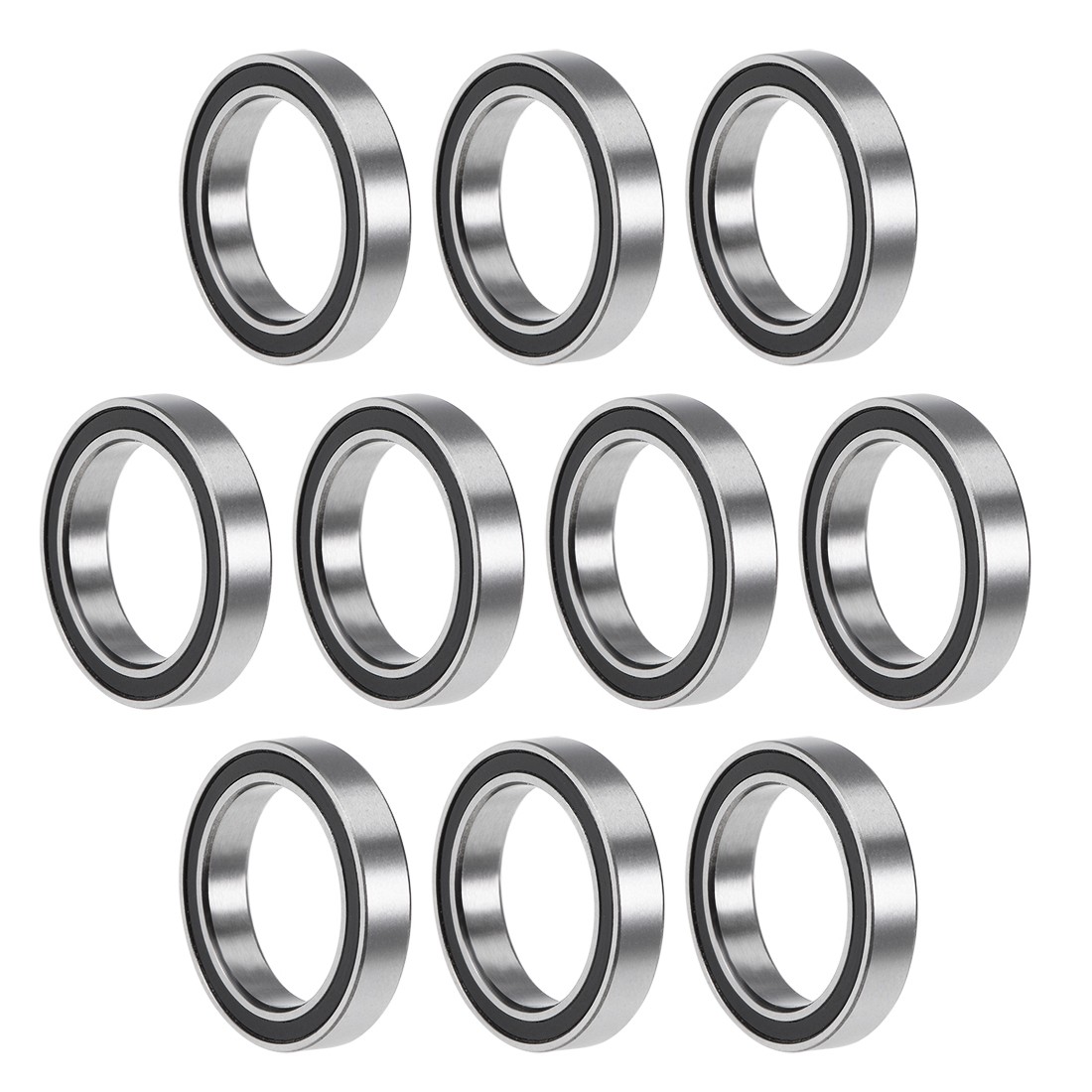 10pcs 6702-2RS Deep Groove Ball Bearing Z2 15x21x4mm Double Sealed Chrome Steel
