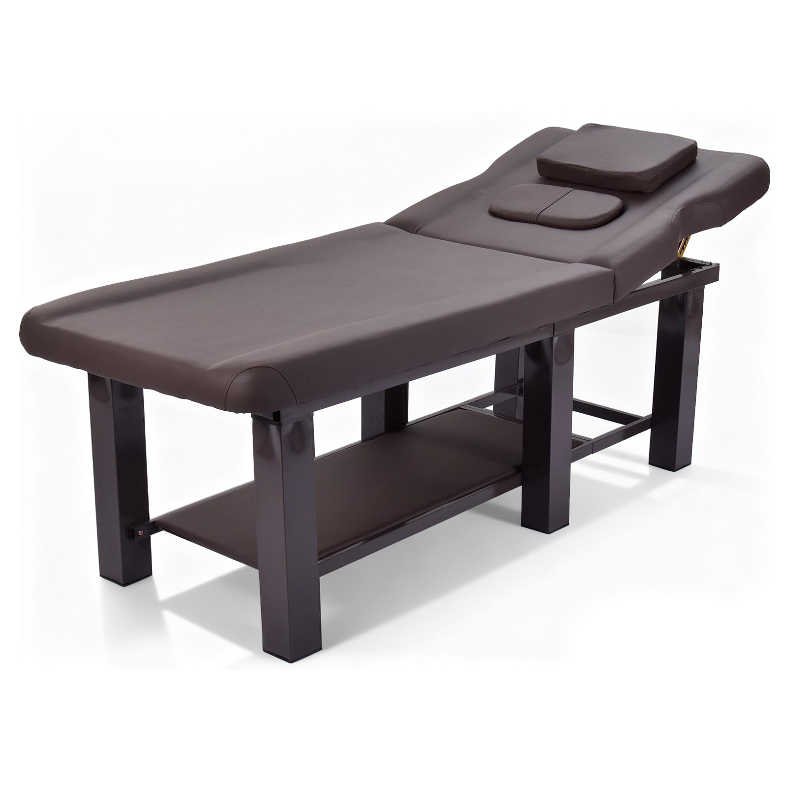 Stationary Massage Table w/ Backrest for Treatment Table Physical Therapy Table