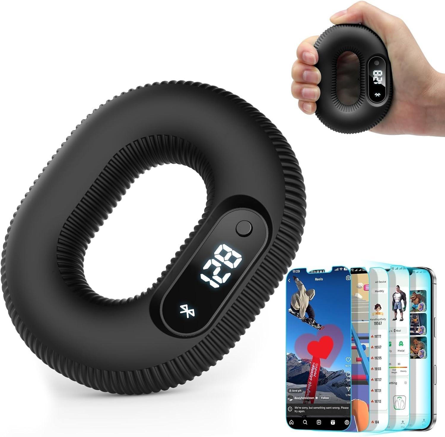 Smart Grip Trainer, Supports Multiple Game Interaction and HID Mode Video Bro...