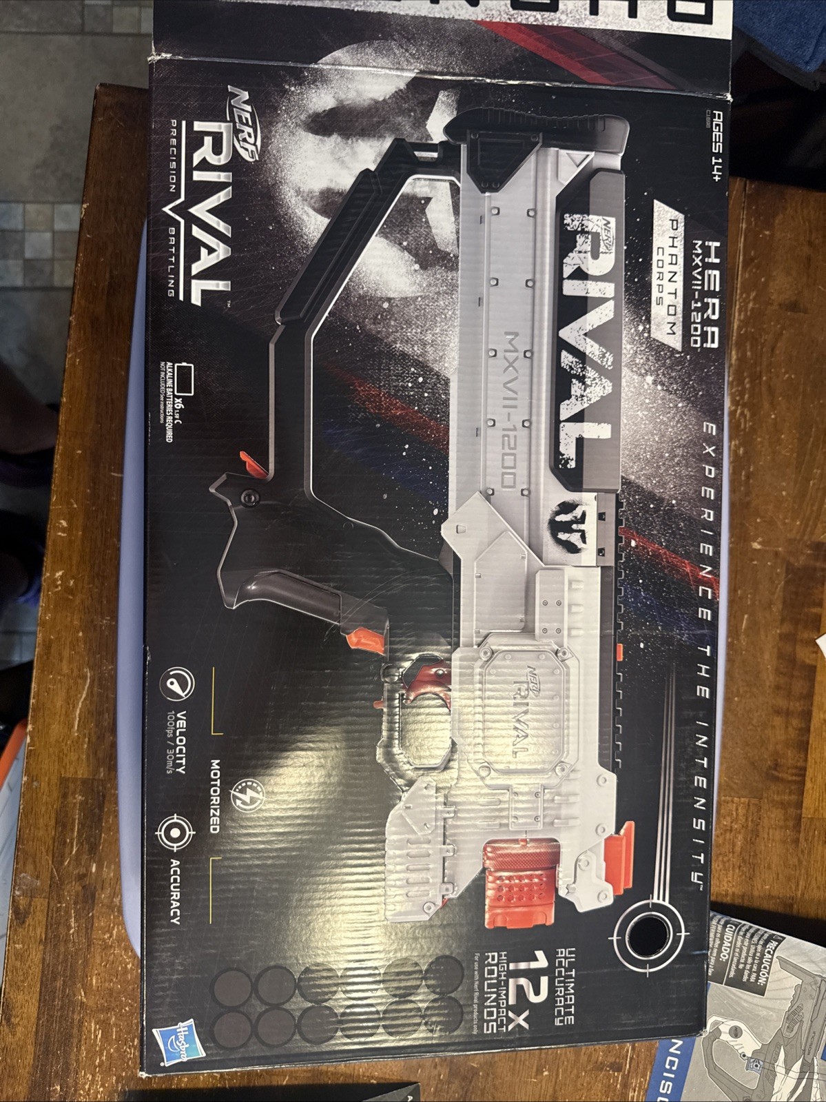 NERF Rival C1698 Phantom Corps Hera Mxvii 1200 Blaster With Original Packaging