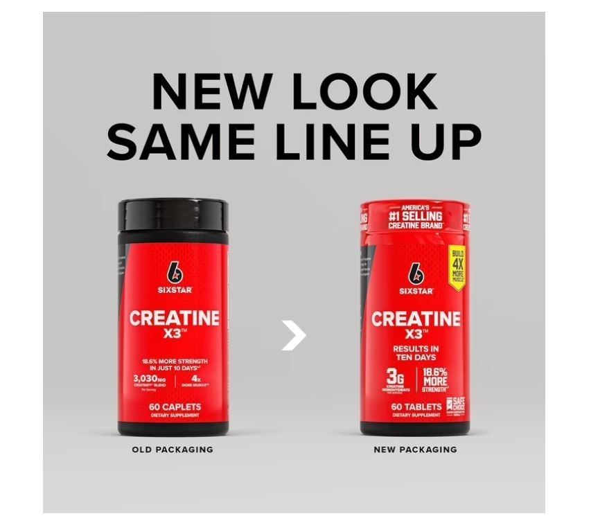 Six Star Pro Nutrition Creatine Caplets, 60 Count