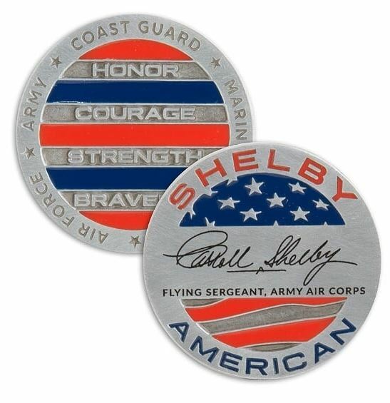 Carroll Shelby Signature Military Challenge Coin Ford Mustang GT500 Super Snake