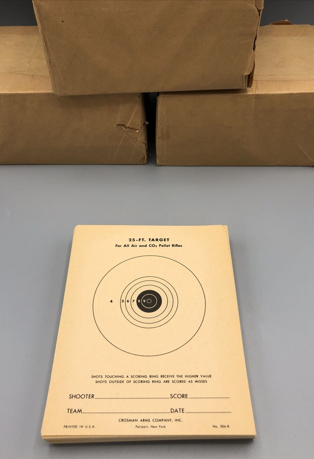 Crosman Arms Co 25 Feet Target Lot of 100 Rifle & Pistol Vintage