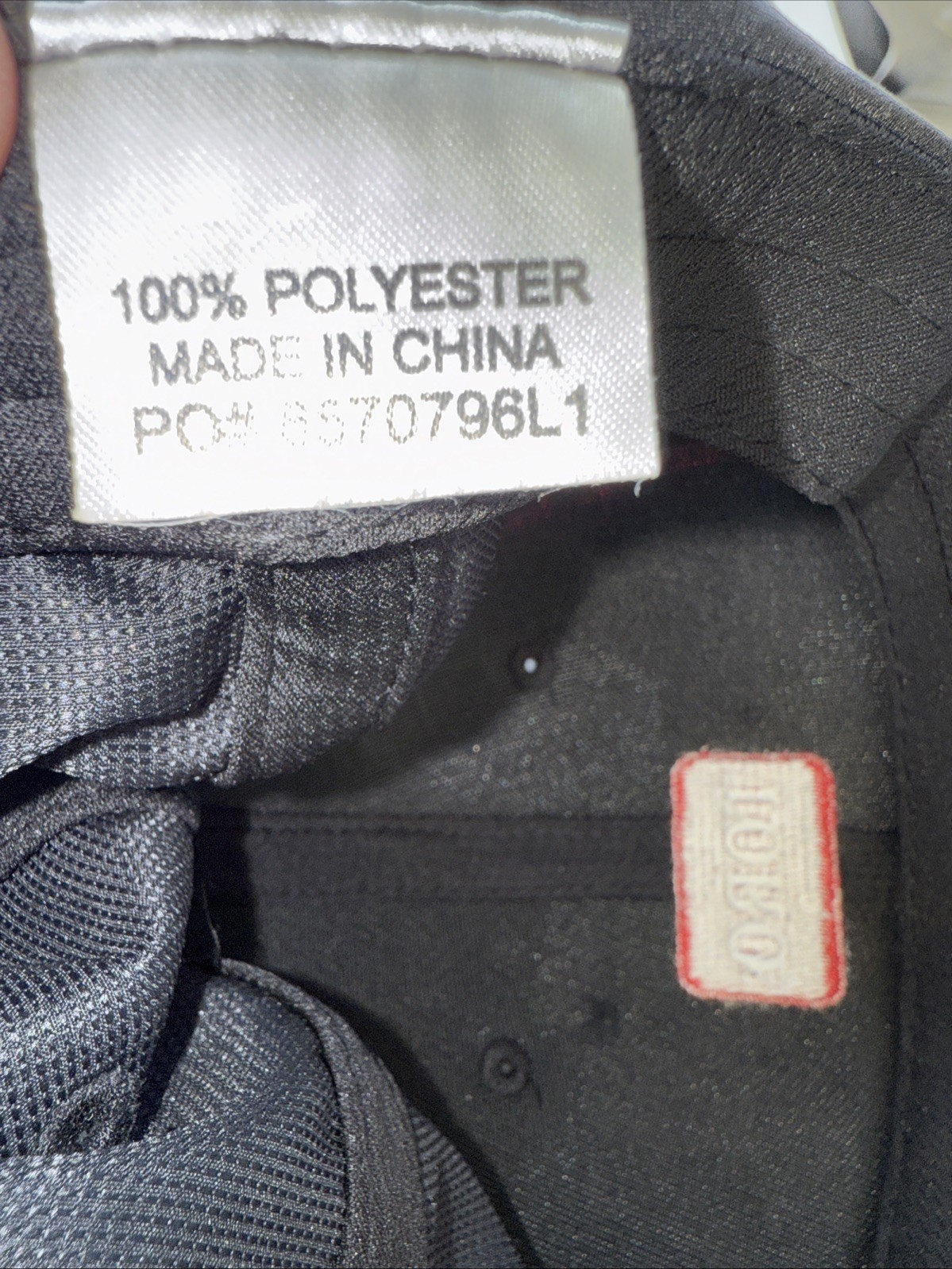 TORO in White on Black Maroon Accented Hat Cap Hook Loop Polyester