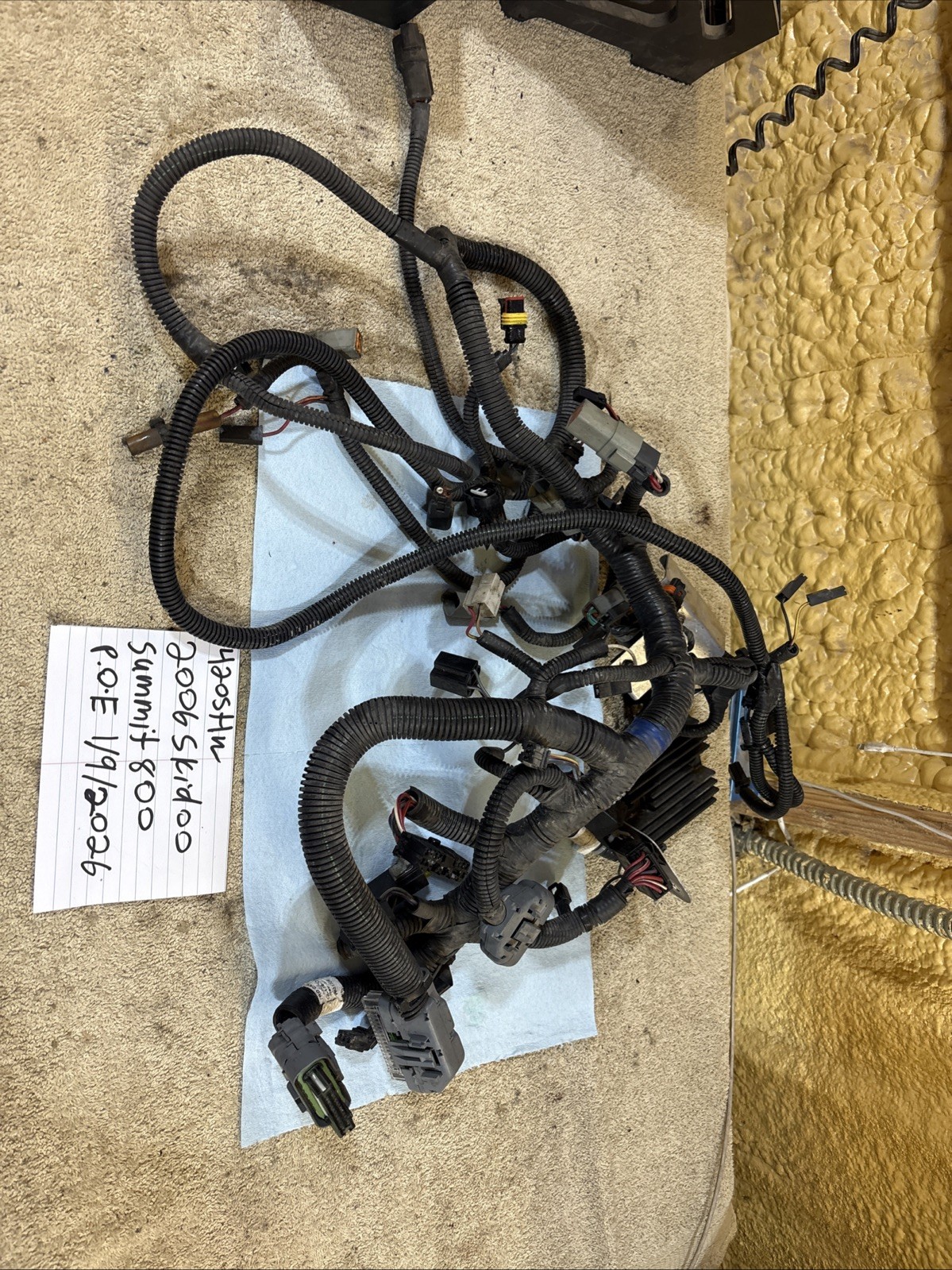 2006 skidoo summit 800 main engine wiring harness wire loom 420