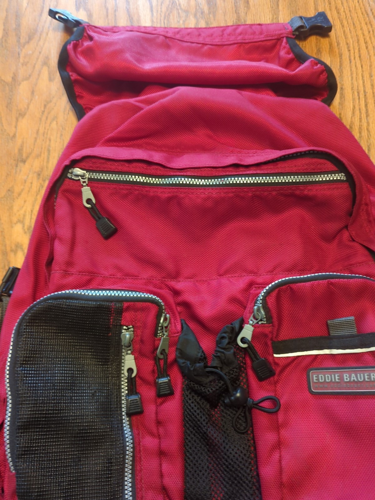 Eddie Bauer EBTEK Backpack EB1920 Red & Black Outdoors Large