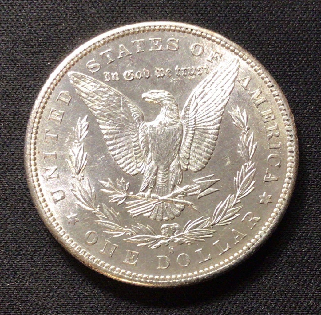 1880 S Morgan Silver Dollar UNC+! Details: Wiped! ENN Coins