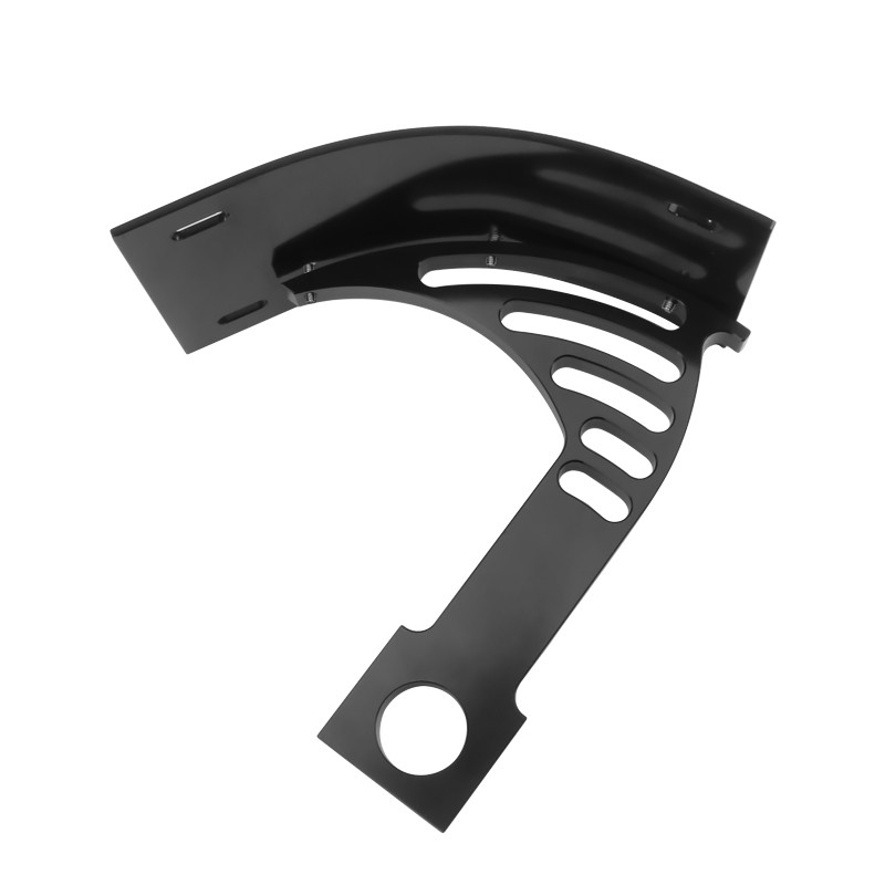 Motorcycle Curved Vertical Side Mount License Plate Bracket For Harley Black