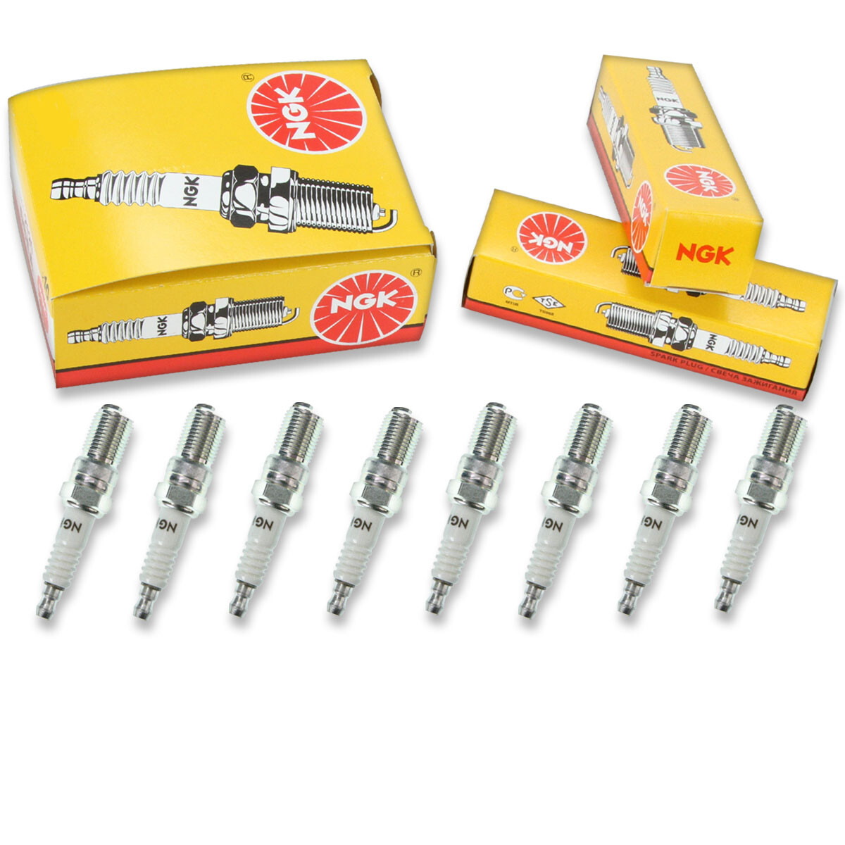 8 pc NGK 1085 B9EFS Standard Spark Plugs for H2CS AR473 AR472 473 472 bj