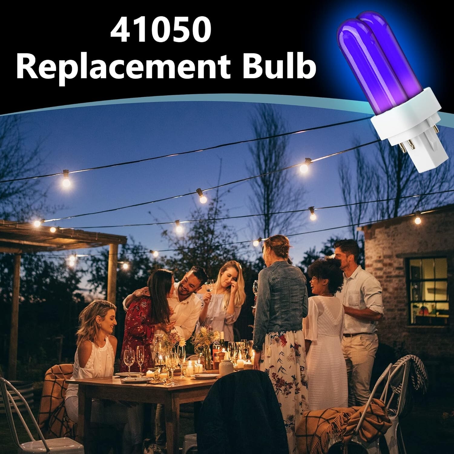 Bug Zapper Replacement Fluorescent Bulbs 2 Pack 41050 Bulbs Compatible with D...