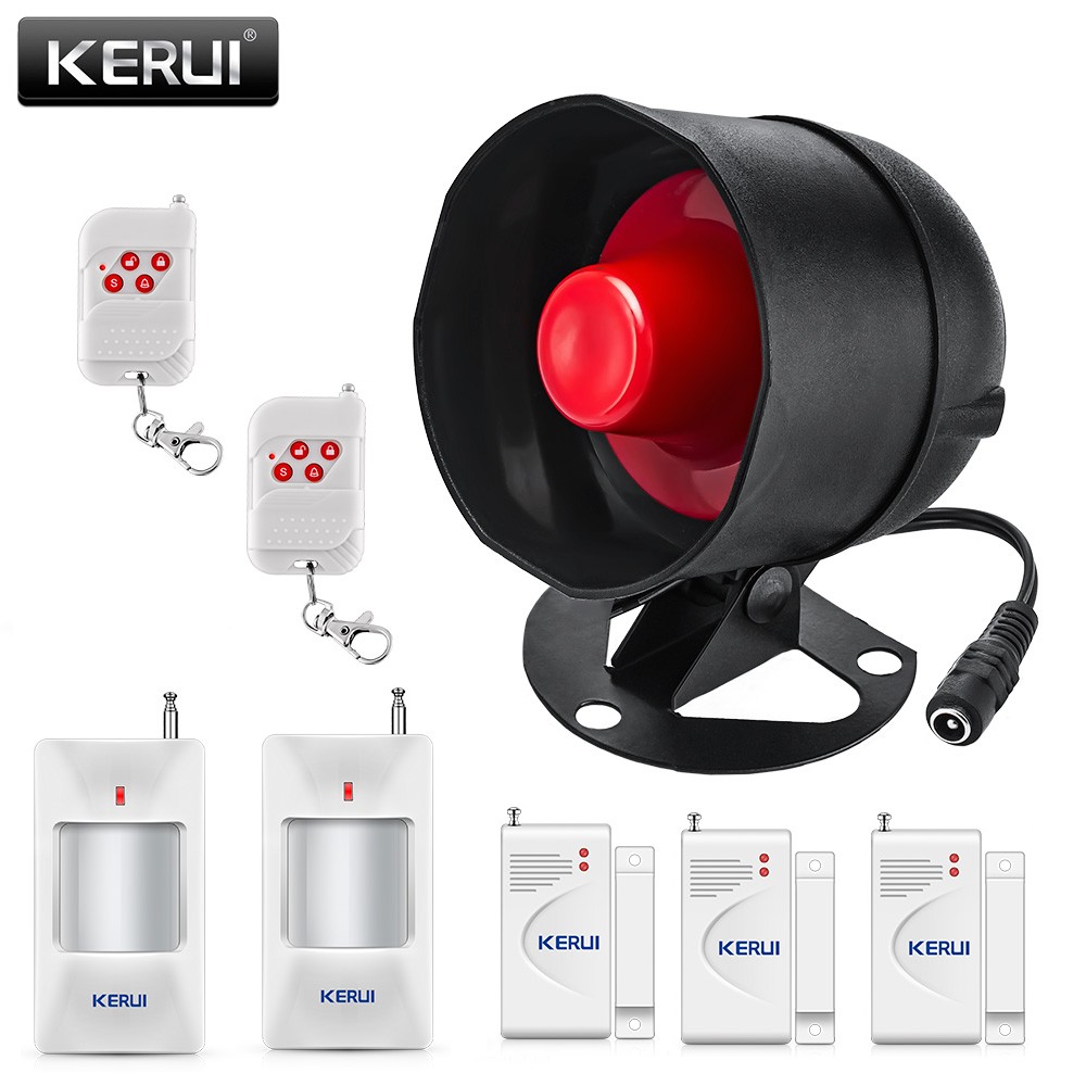 High Volume 115dB Wireless Alarm Kit Home Window Door Burglar Security Set