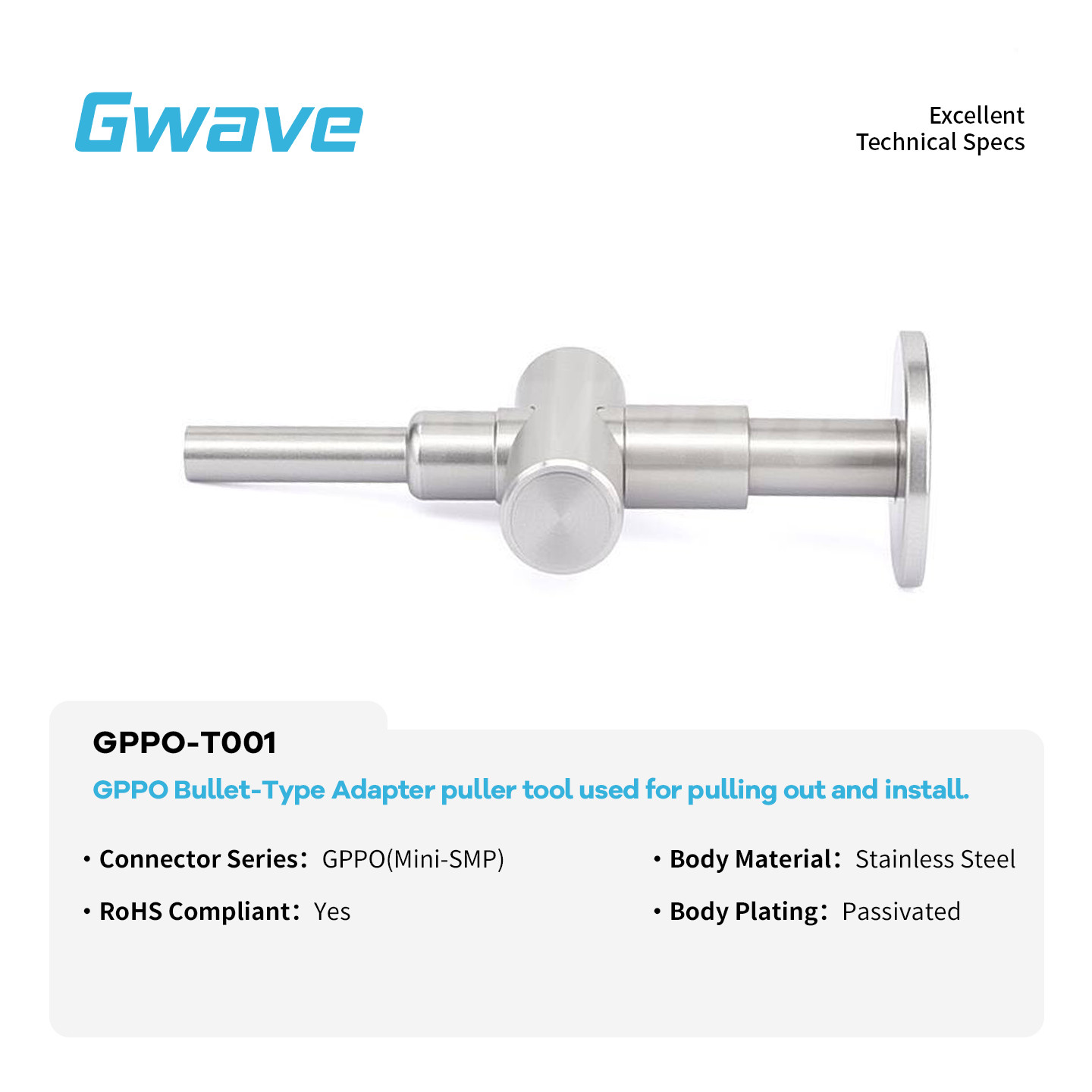 GPPO Bullet-Type Adapter puller tool used for pulling out and install