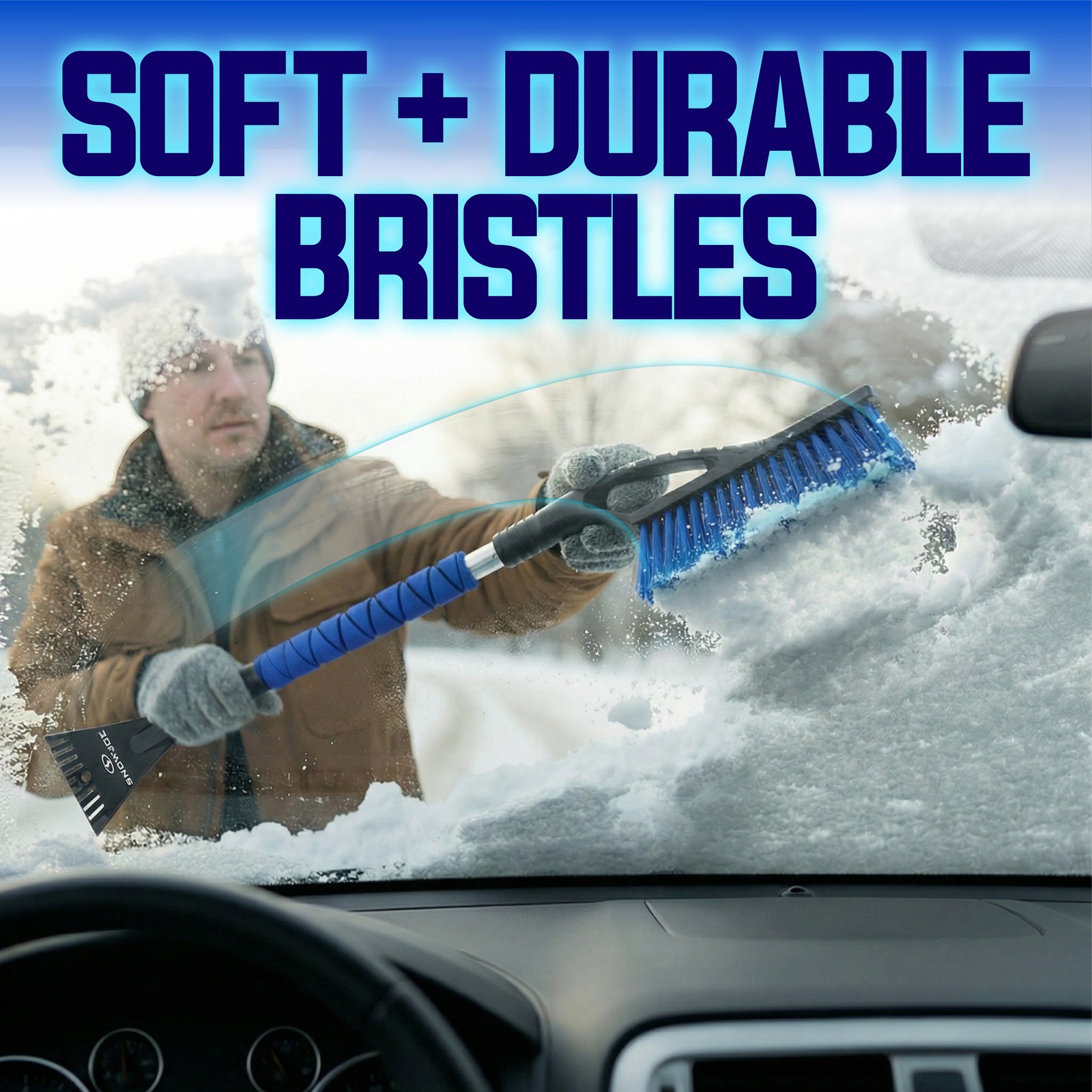 Snow Joe 2 Pack 27" Jumbo Multi-Purpose Ice Scraper & Snow Brush (Open Box)
