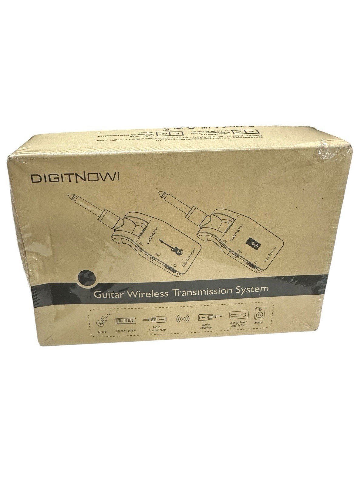 DIGITNOW! Guitar Wireless Transmission System, Rechargeable 2.4GHZ NEW