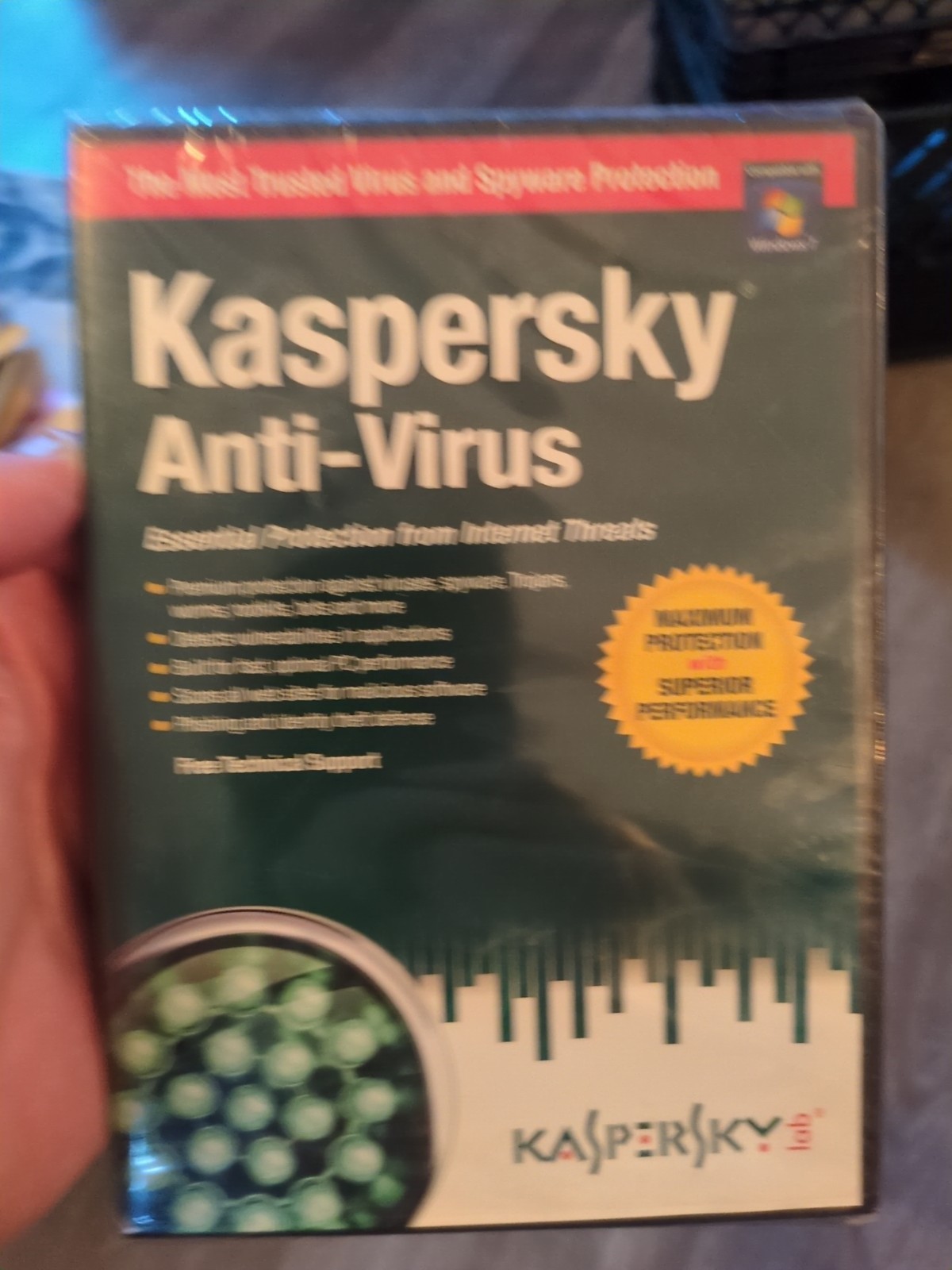 Kasperslab Anti-Virus Software PC Protection Netbook Compatible New Sealed