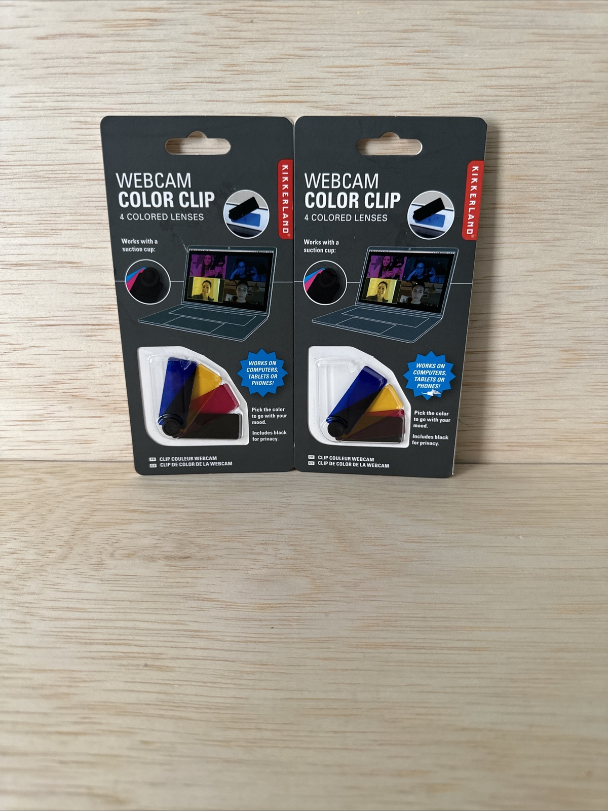 Webcam Color Clip 4 Colored Lenses By Kikkerland