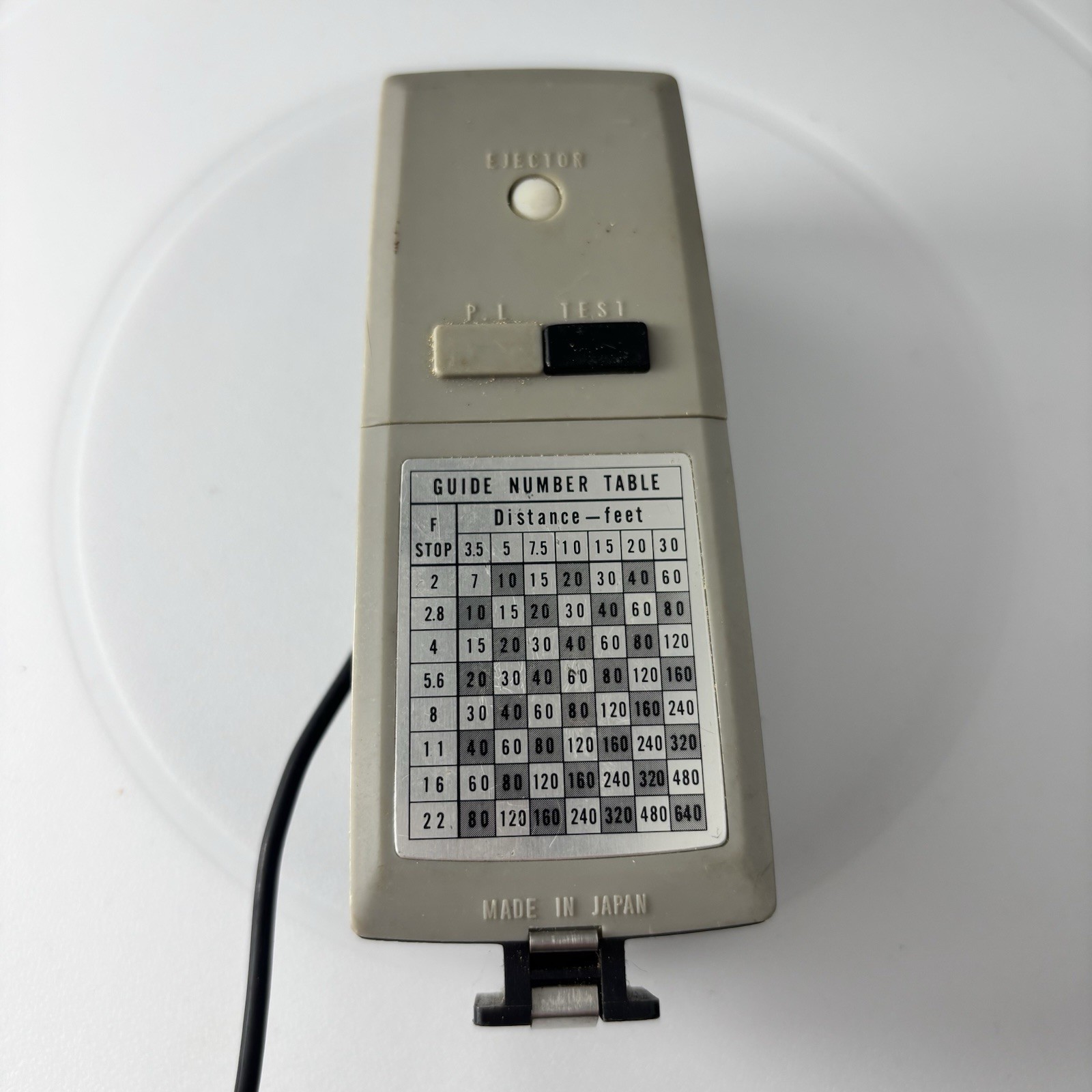 Vintage Ultima Camera Light Reflector with Guide Number Table Untested