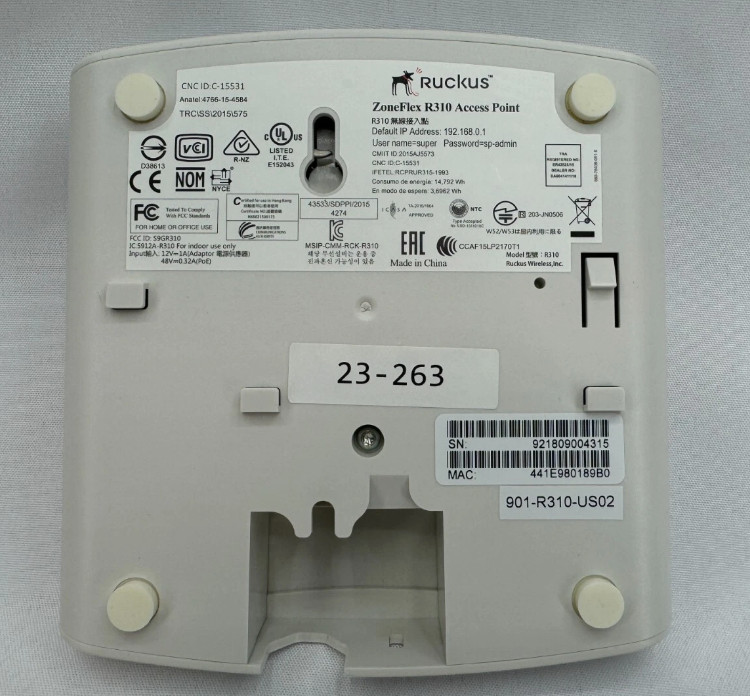 A Lot of 33 Ruckus ZoneFlex R310 Wireless Access Point
