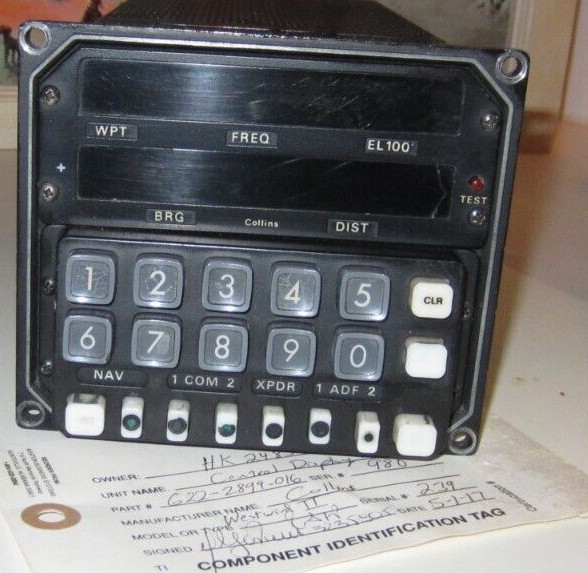 COLLINS CONTROL DISPLAY PROCESSOR UNIT P/N 622-2899-016 USED AR COND WESTWIND