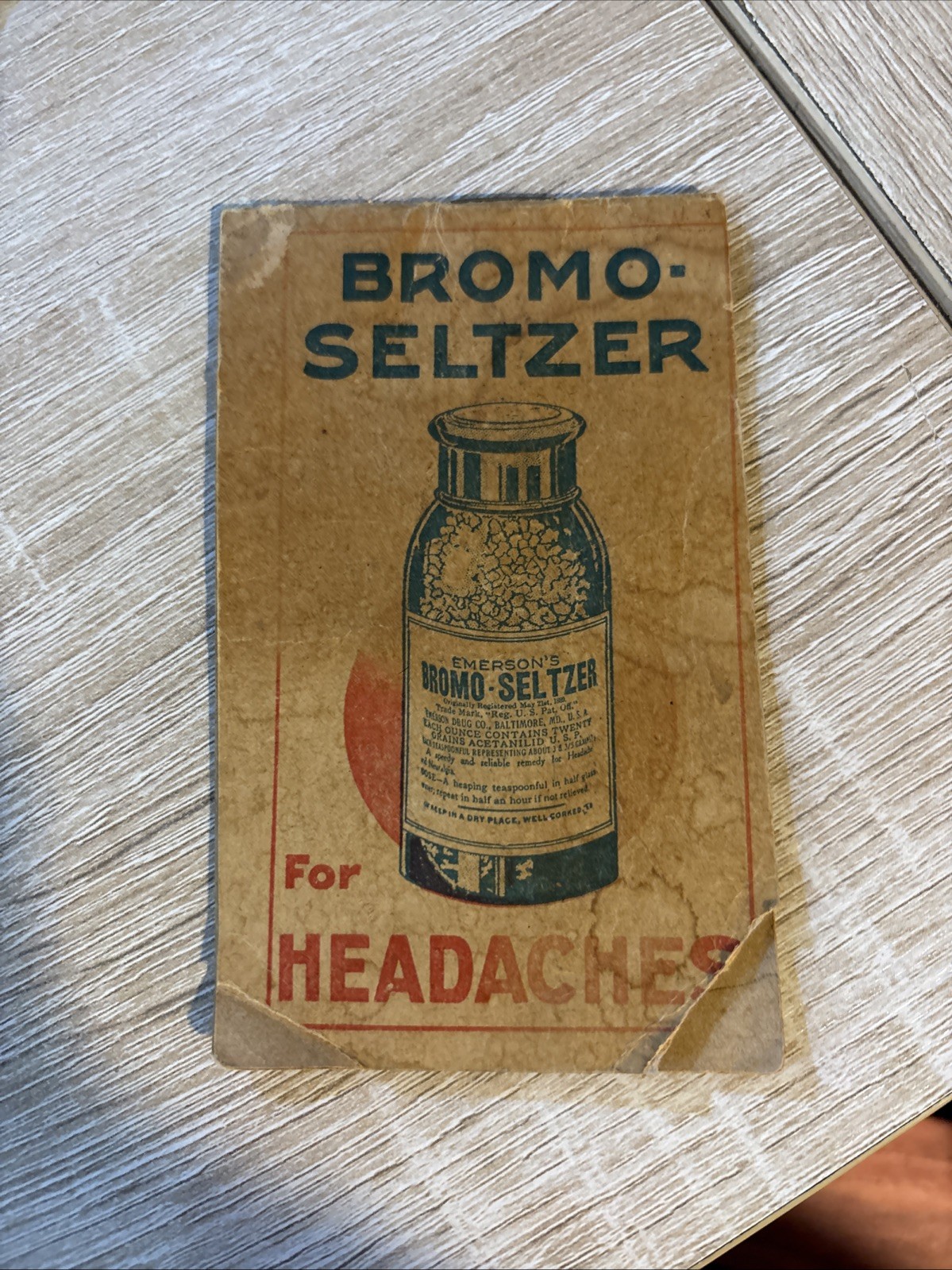 Bromo-seltzer Note Pad