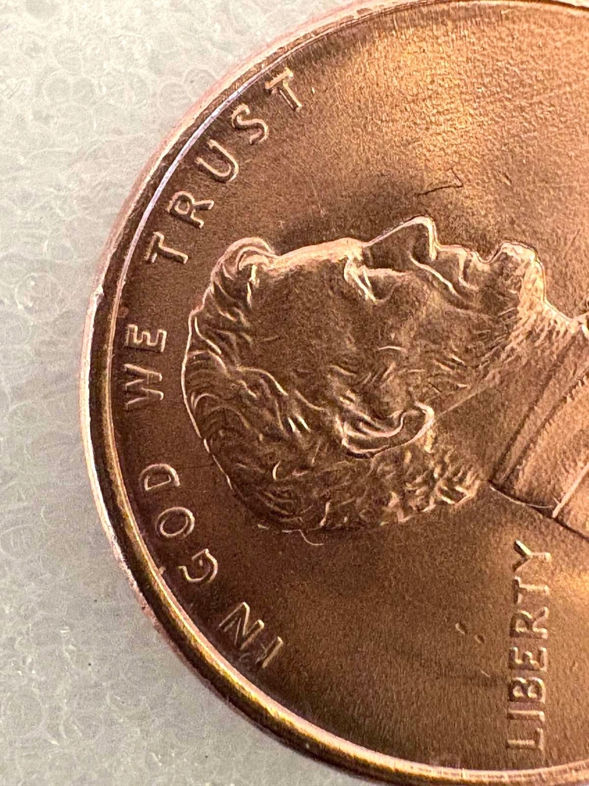 1997 U.S. penny no mint mark, Close AM, Rim Errors, off-center & More