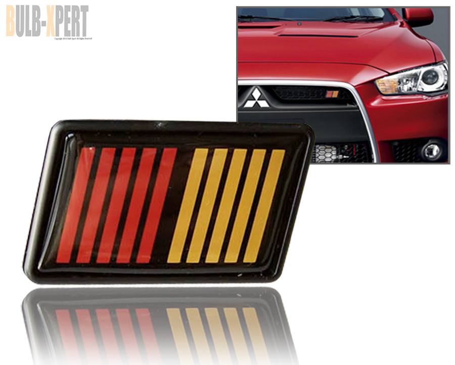 FOR MITSUBISHI LANCER EVO 7 8 9 10 X MR JDM RALLIART FRONT GRILL EMBLEM BADGE