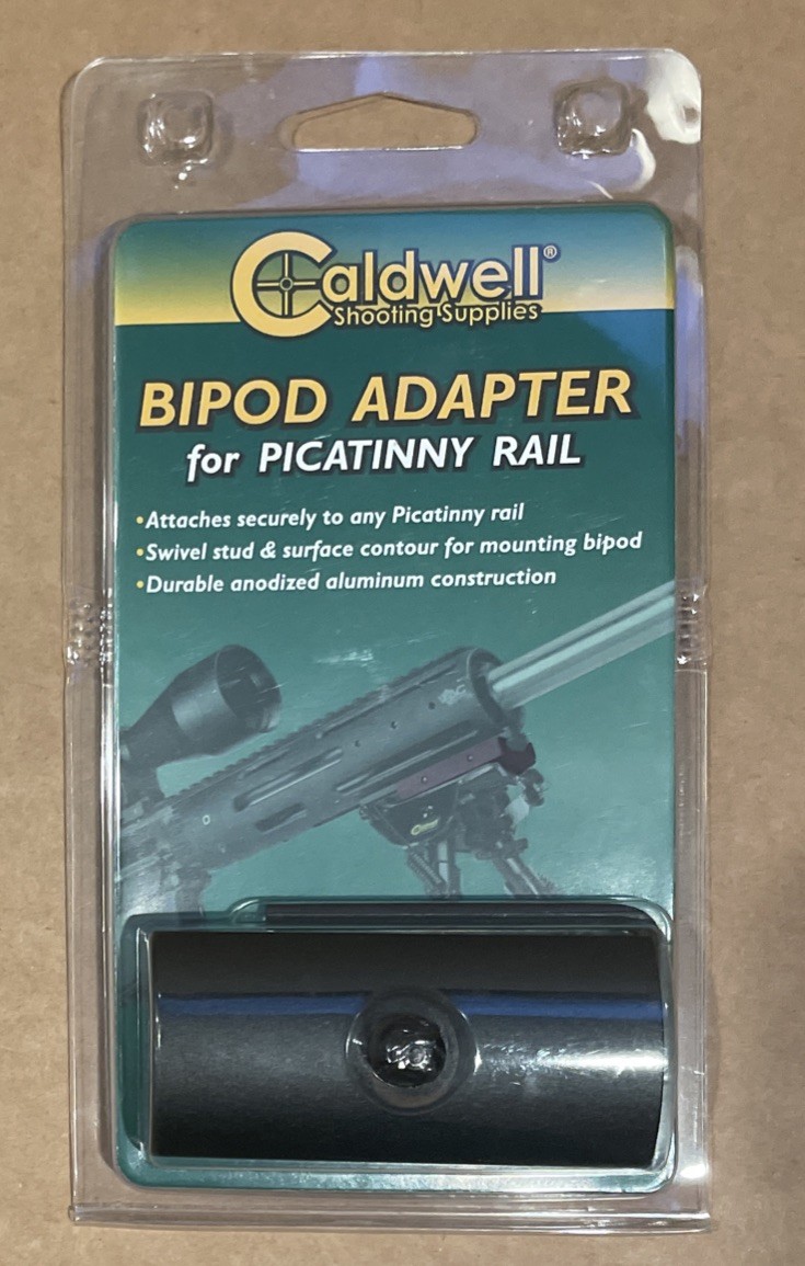 Caldwell Bipod Black Adapter for Picatinny Rail 535423 (Sealed)