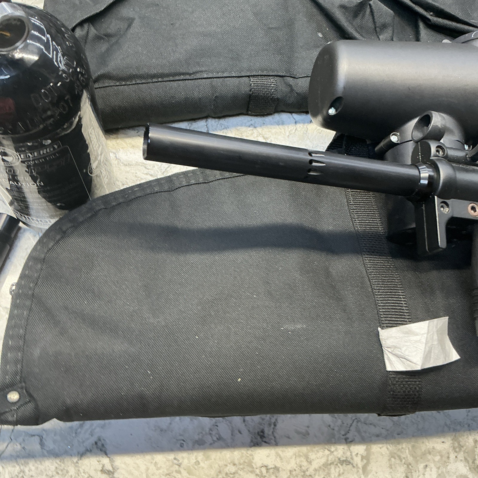 Tippmann A-5 Paintball Marker Gun w/ Cyclone Feed  2 Cases 2 Tanks & Mask
