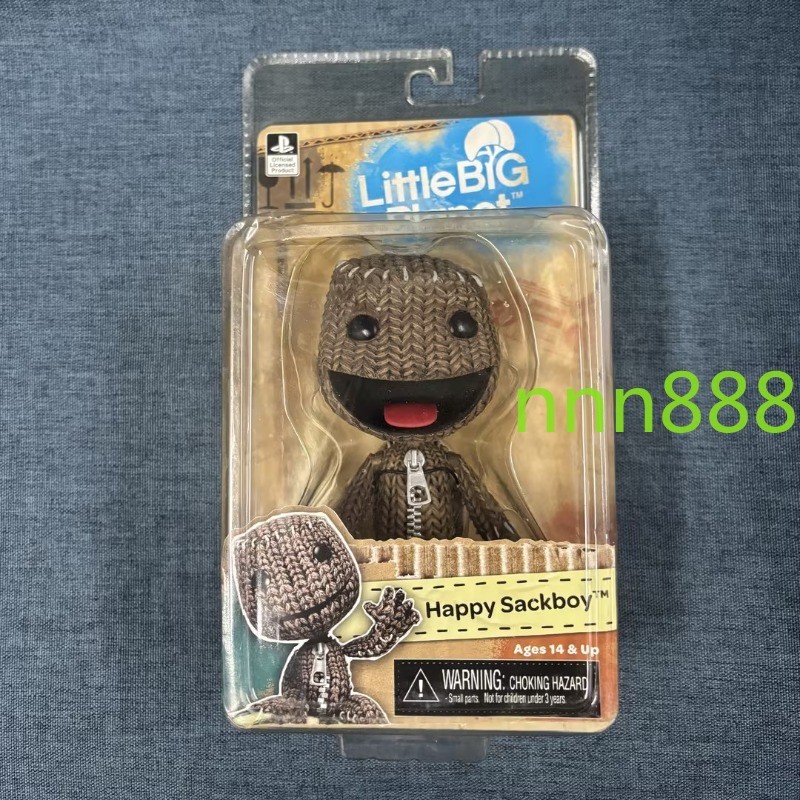 Little Big Planet Happy Sackboy Open-Mouthed Smile Action Figure with Box