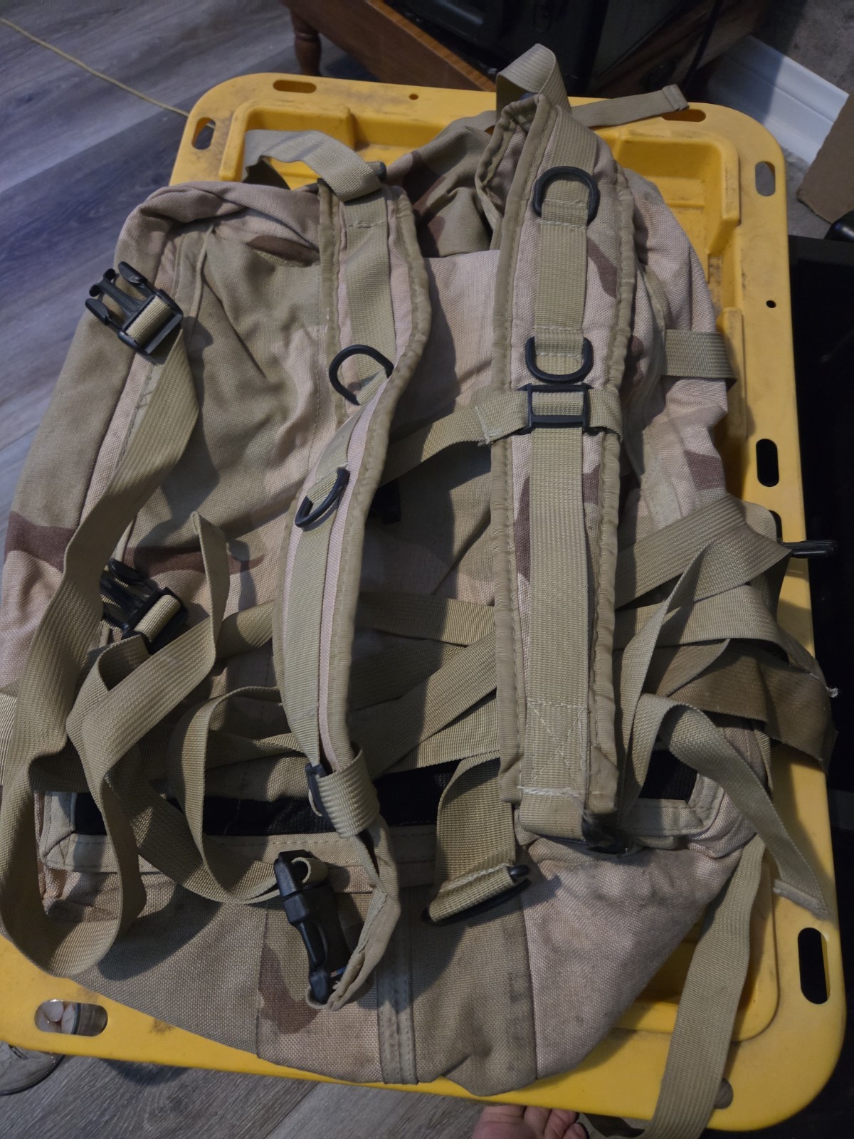 DCU Desert camouflage waterproof backpack USED