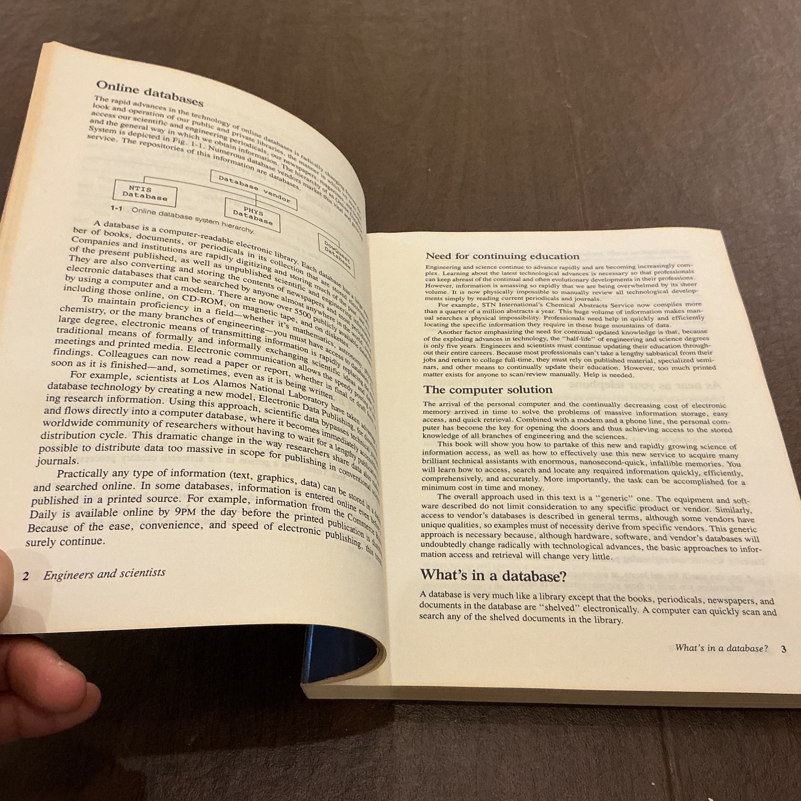 Using Online Scientific Engineering Databases Vintage Computing Textbook 1992