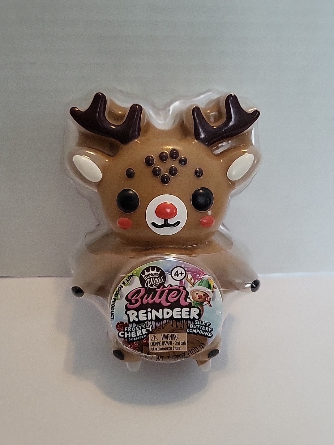 🍒 Compound Kings Reindeer Frosty Cherry Scent Butter Slime ASMR Toy NIP