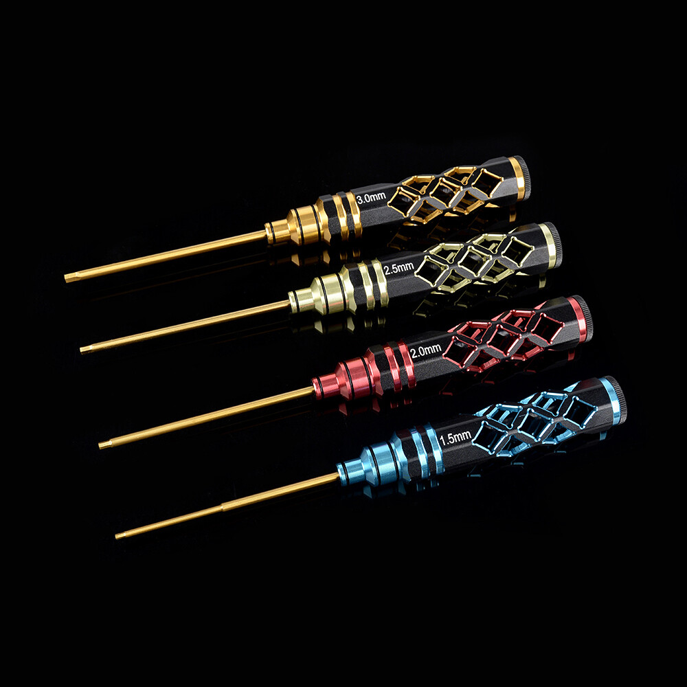 Hollow Hexagonal Screwdriver Parts 1.5/2.0/2.5/3.0mm RC Car Tool Color 4pcs