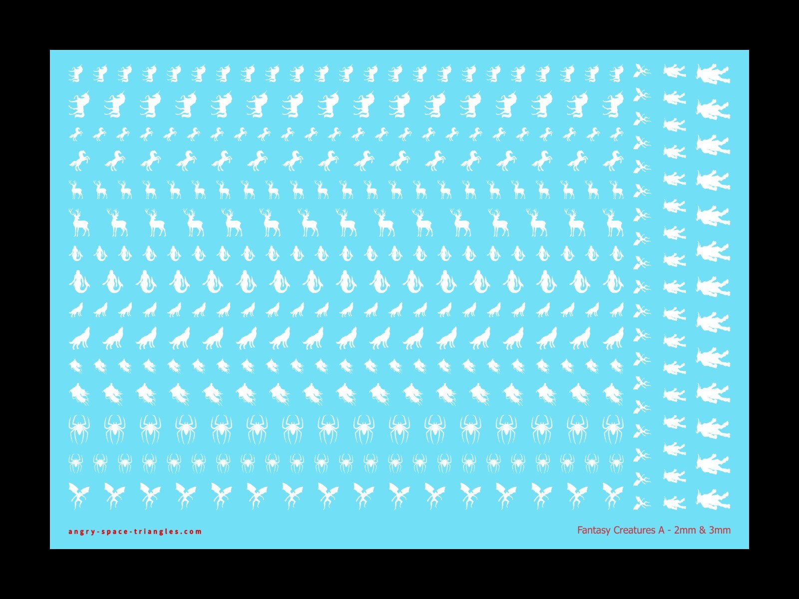 Fantasy Decals Water Transfers - Various Sizes