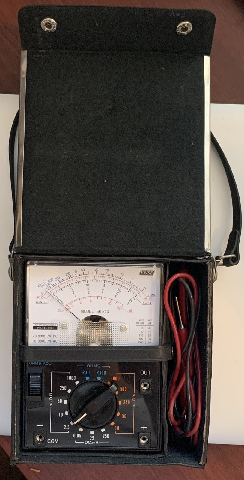 KAISE Model SK-240 Multimeter Vintage Made In Japan