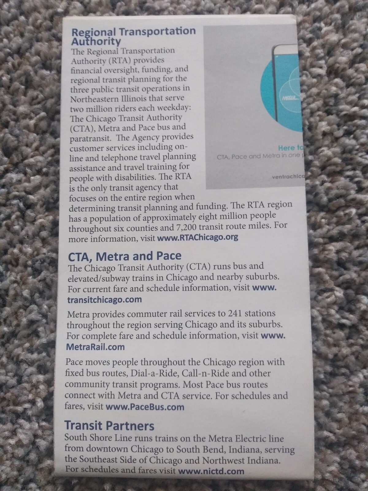 NEW 2016 ChicagoTransitAuthority CTA subwayMetra Train Pace Bus System Map Guide