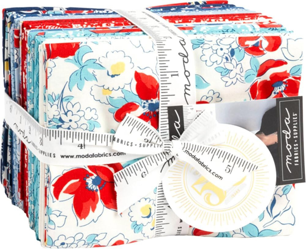 Moda Fat Quarter Bundle Time and Again by Linzee Kull McCray 25 Fat Quarter Cuts