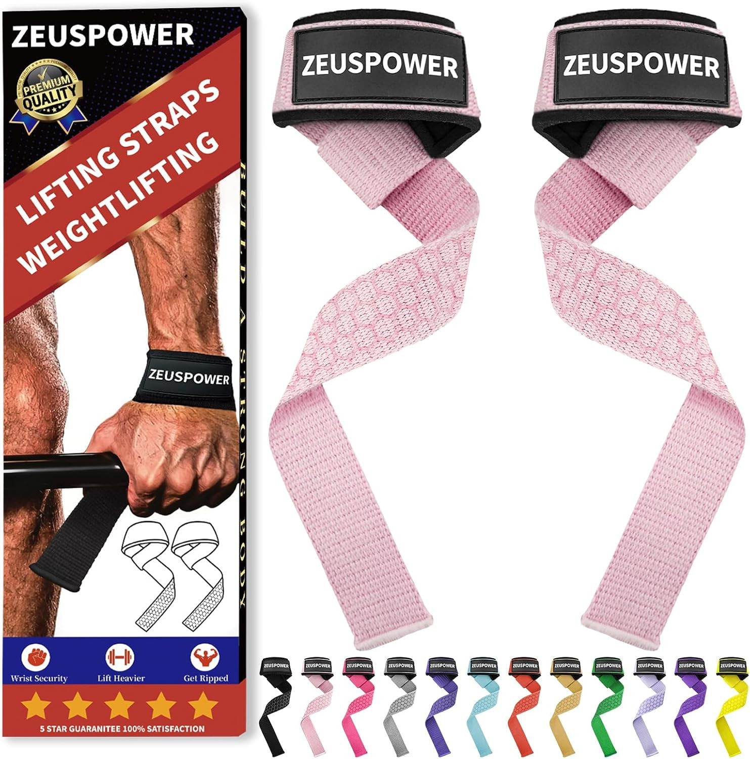 Lifting Straps Wrist Straps for Weightlifting Gym Straps Weight Lifting Deadlift
