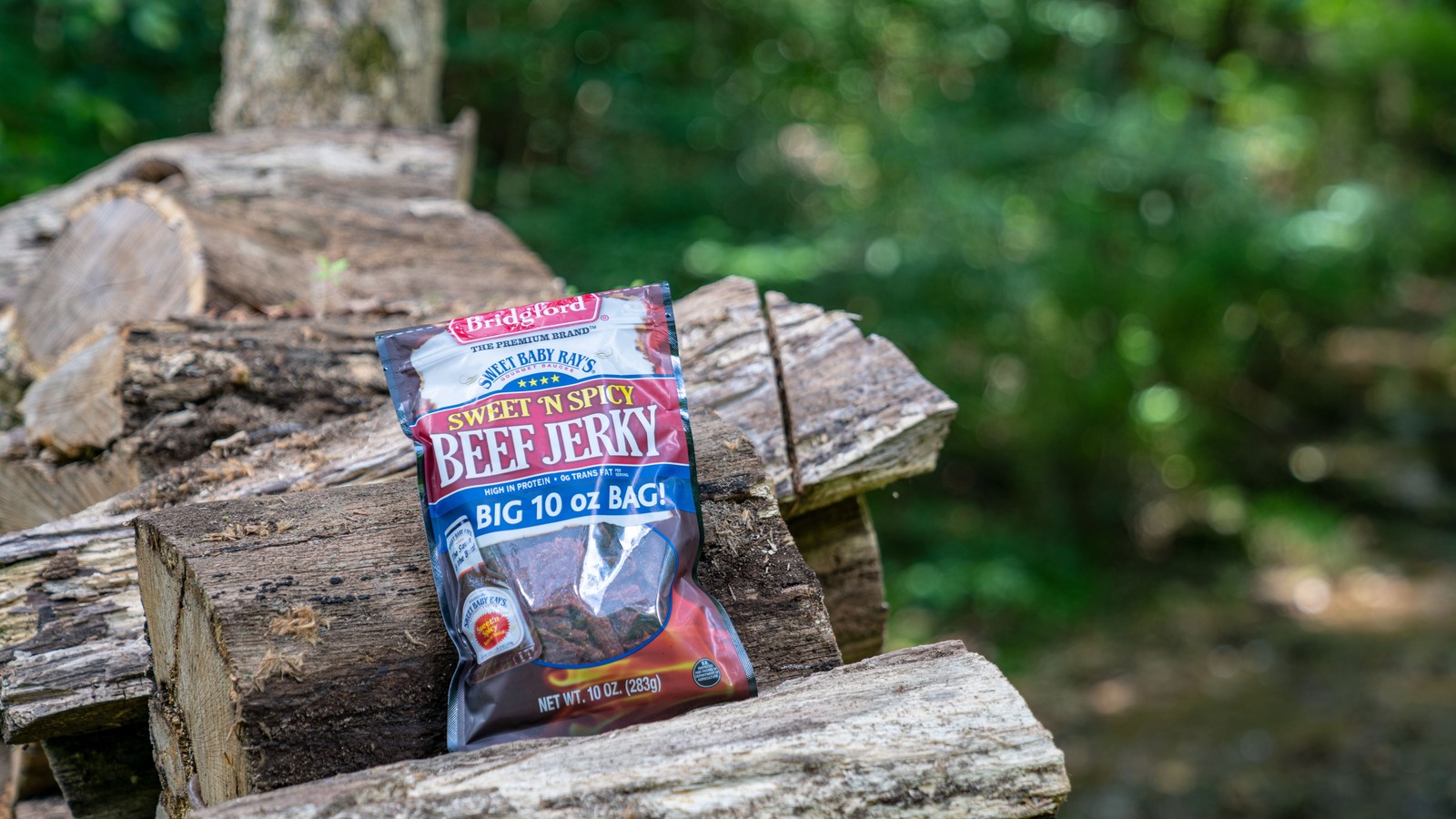 100% Beef Sweet Baby Ray's Sweet 'N Spicy Beef Jerky 10oz Resealable Bag