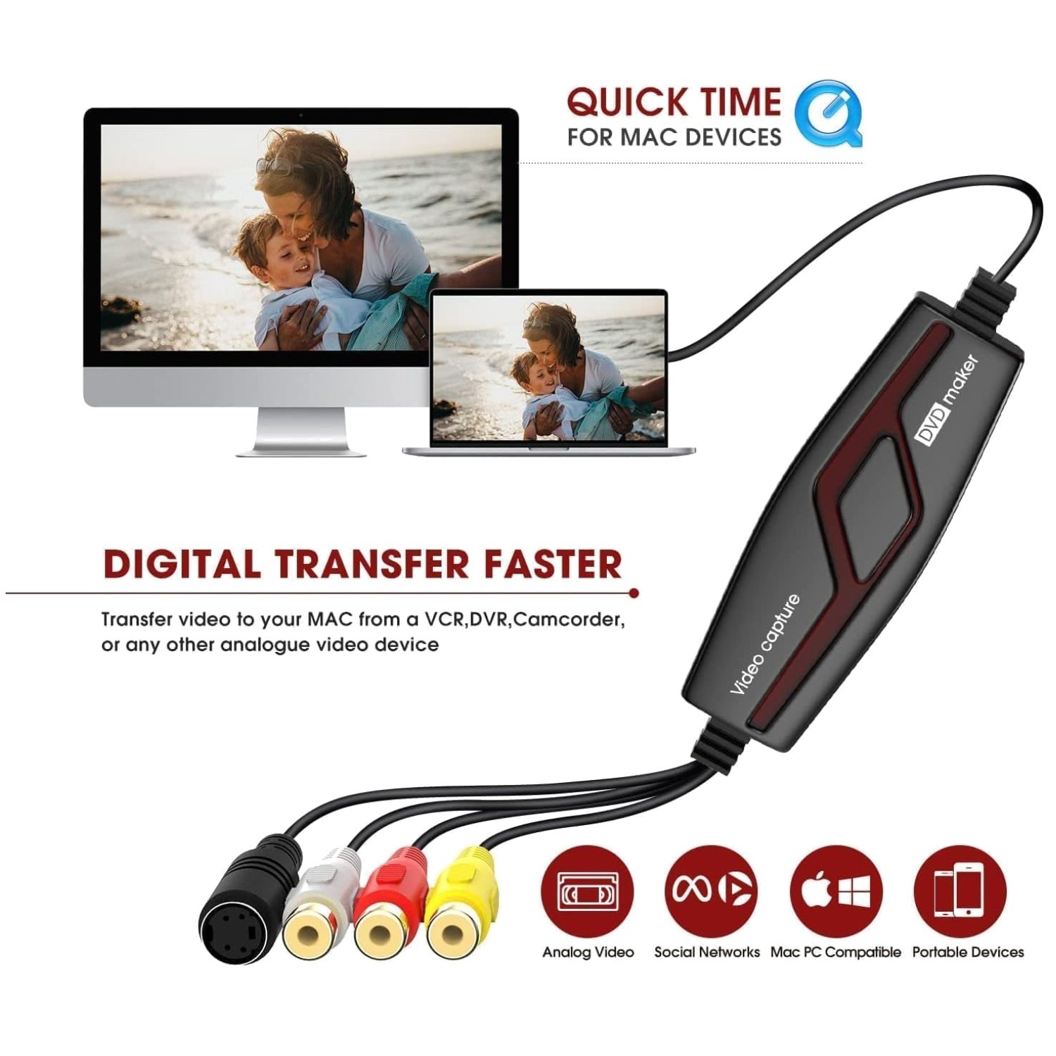 Tape Player Camcorder Digital Converter/`