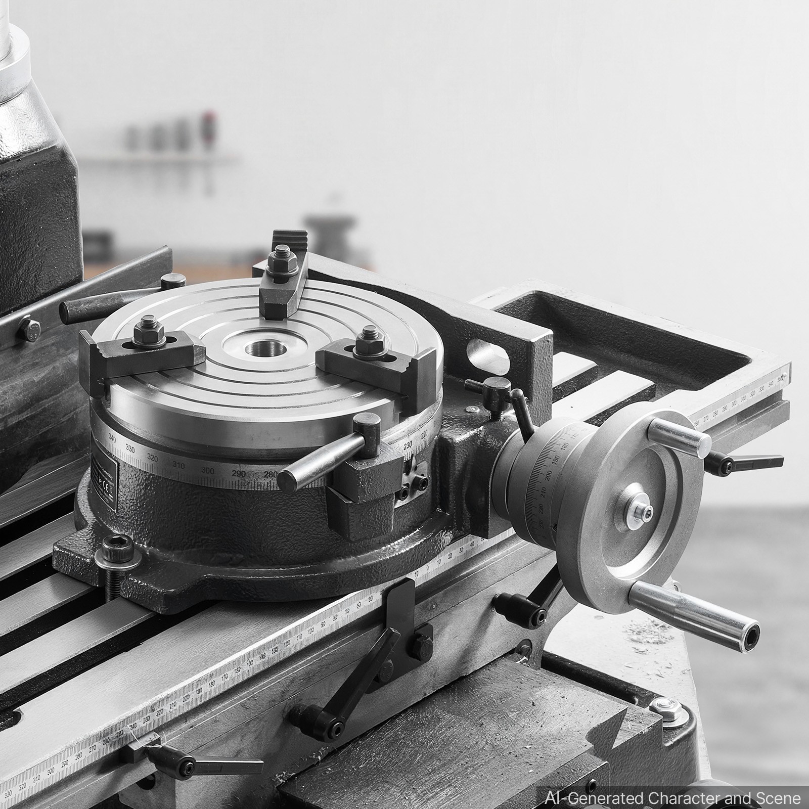 Uimoso 8-Inch Horizontal and Vertical Rotary Table for Precision Milling