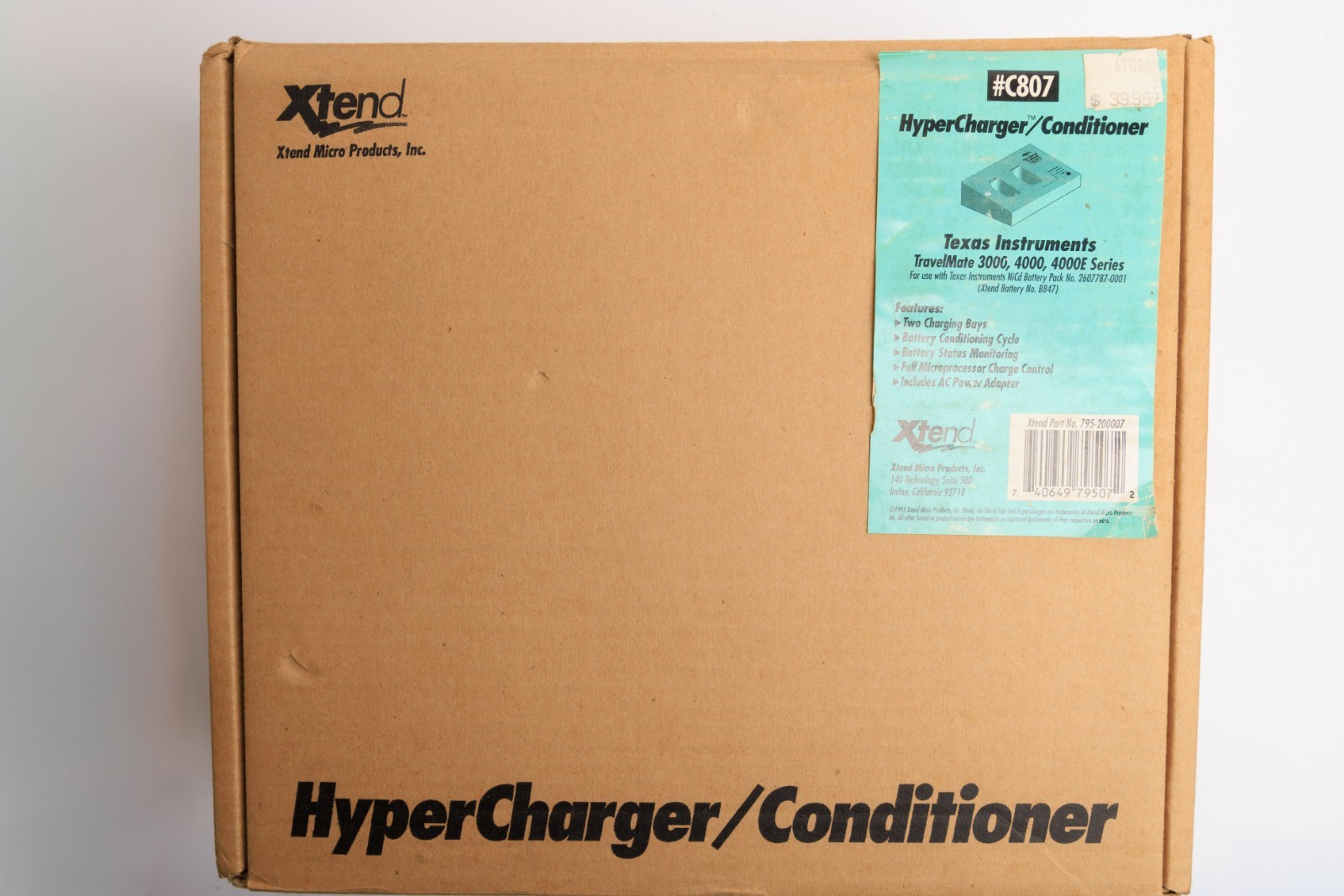 Xtend Texas Instruments TravelMate Hyper Charger For 3000, 4000, 4000E Sealed