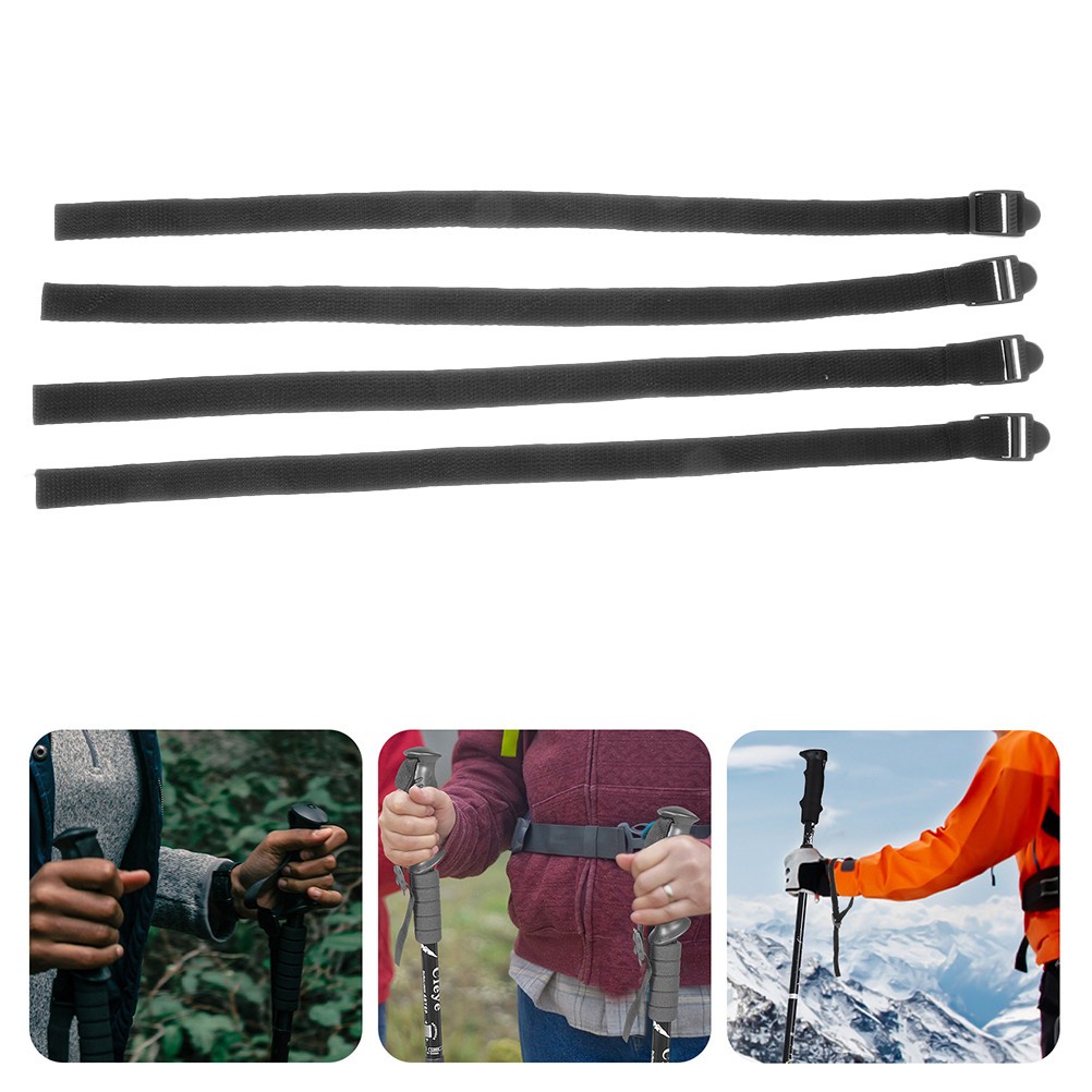4 Pcs Strap for Ski Pole Replacement Snowboard Band Walking Cane Straps
