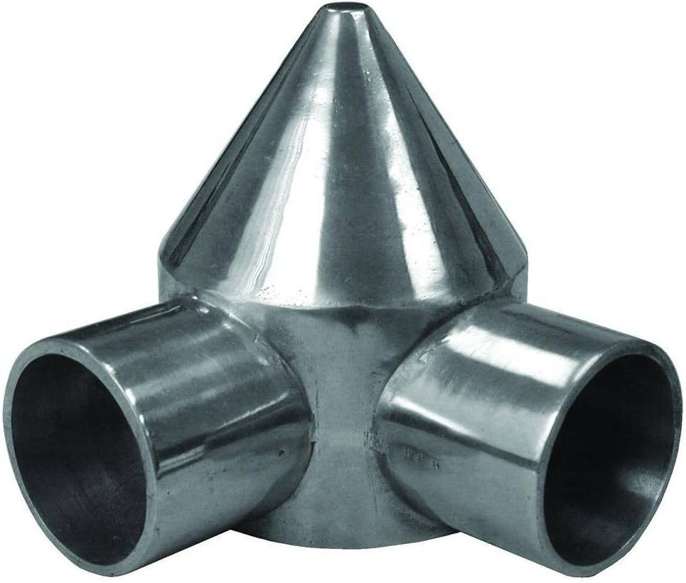 Midwest 2 Way Chain Link Fence Polished Aluminum Bullet Post Cap 2-3/8"