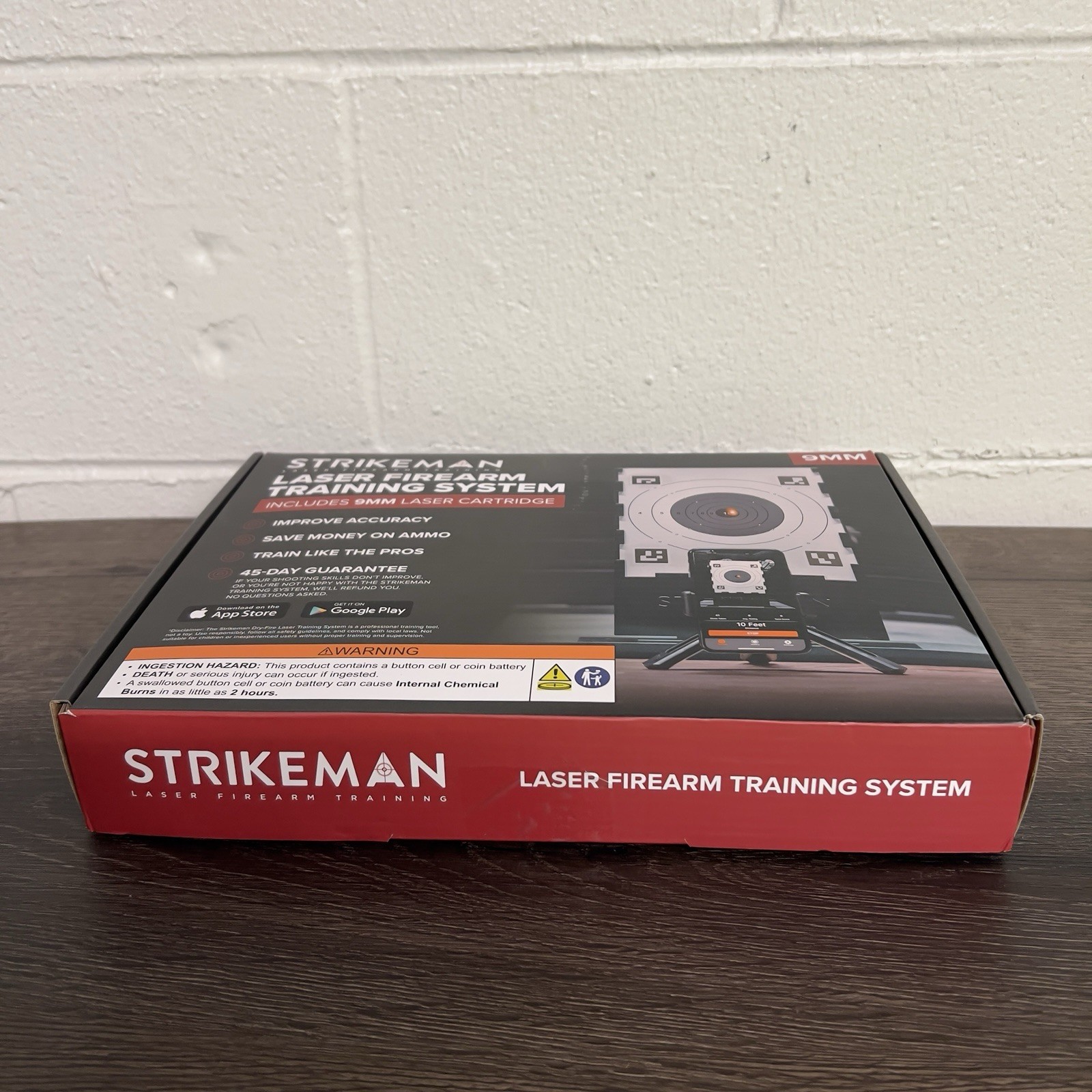 Strikeman 9mm Laser Firearm Training System Dry Fire Target Phone Mount Complete