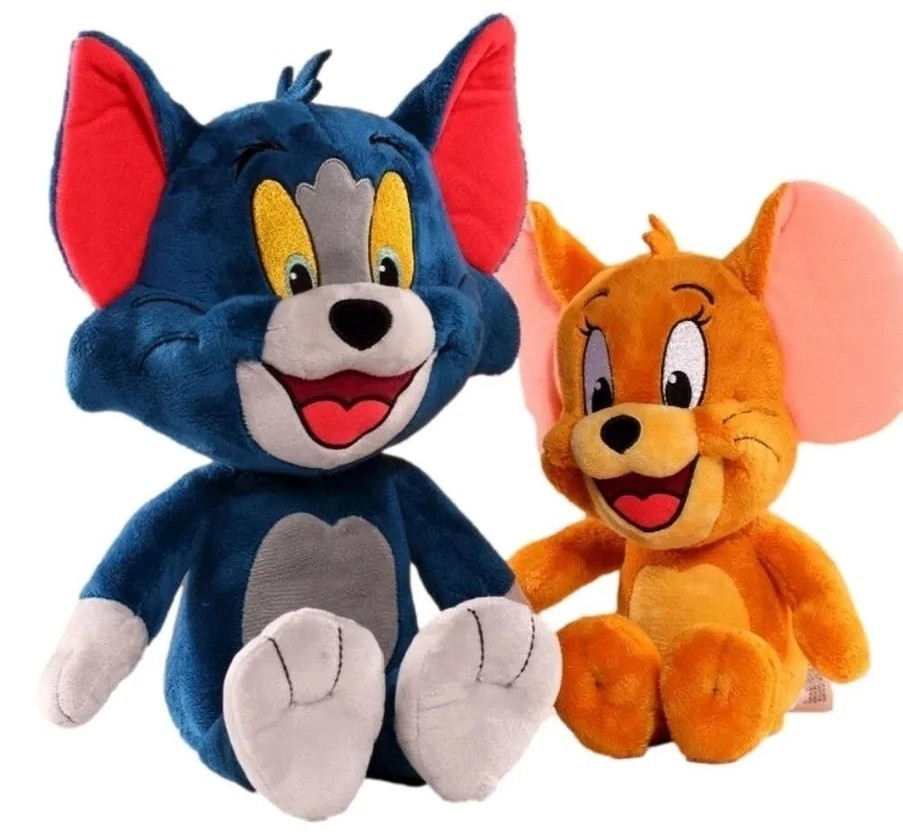 Tom And Jerry Plush Toy Cartoon Movie Figures Cat Mouse Cute Plushies New