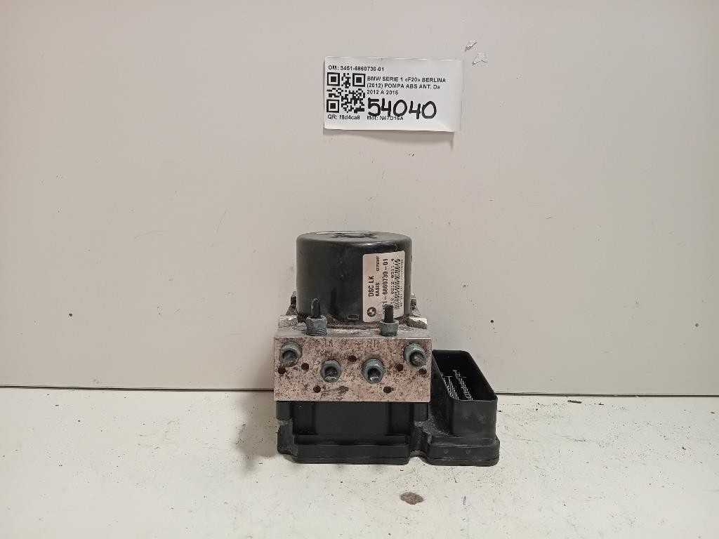 ECU ABS For BMW Serie 1 F20 3451-6860730-01 N47D16A Diesel 1598 (11 > 19)